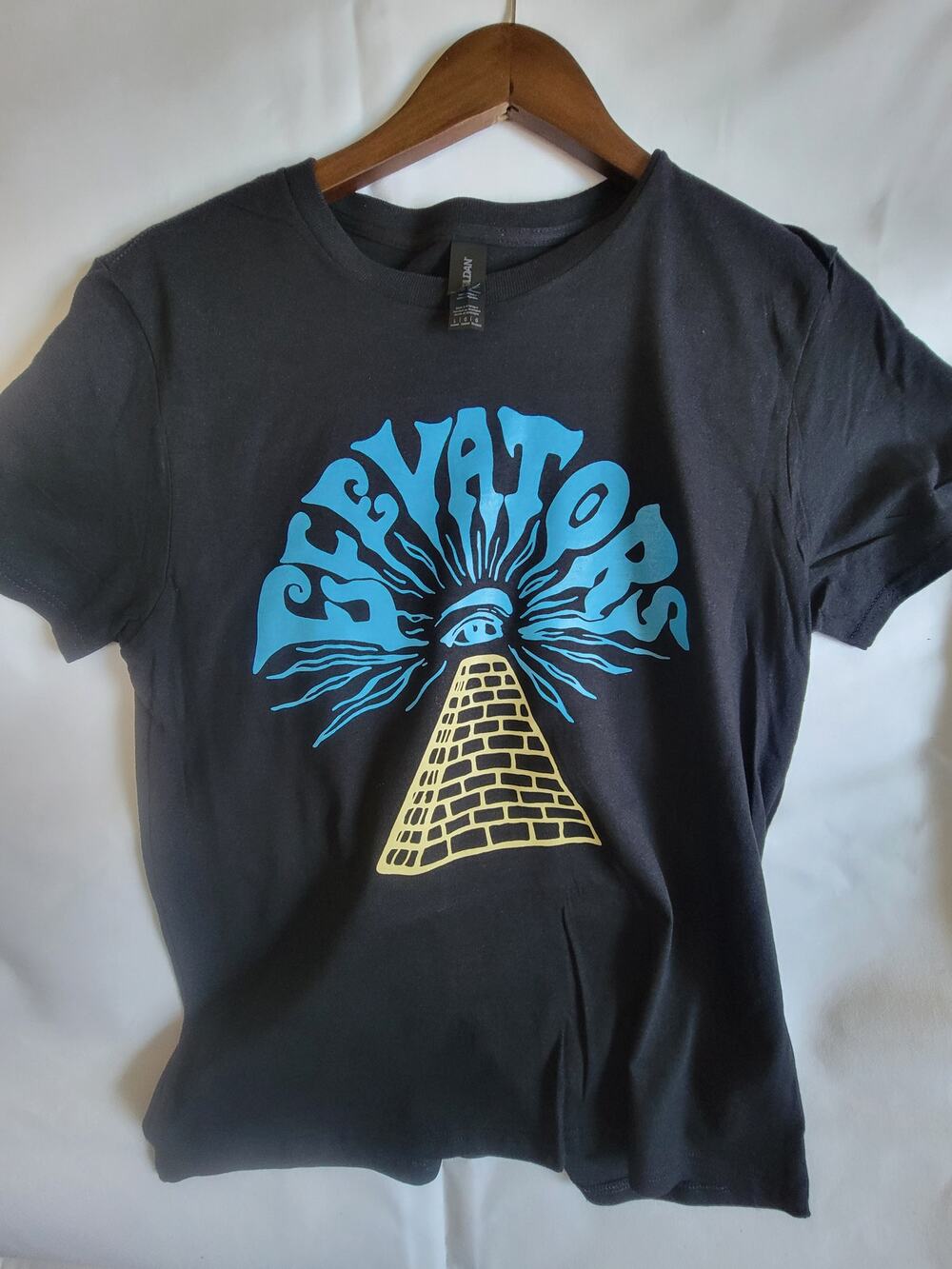 thirteenth floor elevators  band t shirt Ladies Large  Black